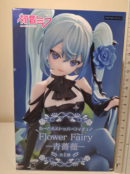 FuRyu Hatsune Miku Flower Fairy Blue Rose Noodle Stopper Figure