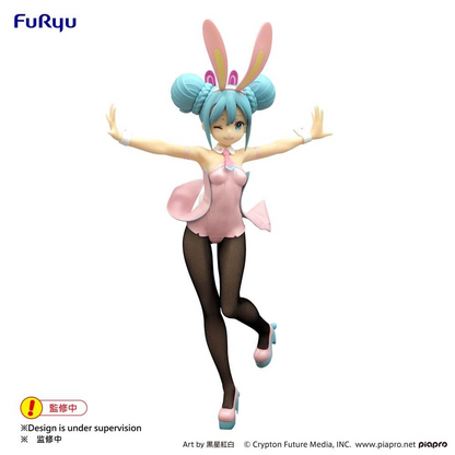 Hatsune Miku BiCute Bunnies Wink Pearl Pink Ver  FuRyu Vocaloid Figure Sealed