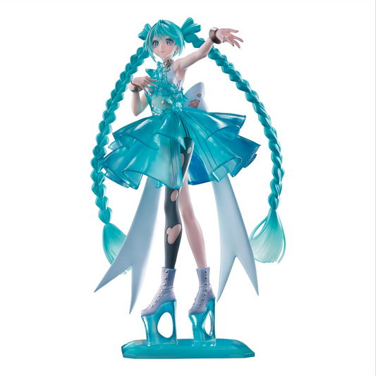Hatsune Miku Evolve Clearluxe Emerald Gem Ver Banpresto Vocaloid Figure Sealed