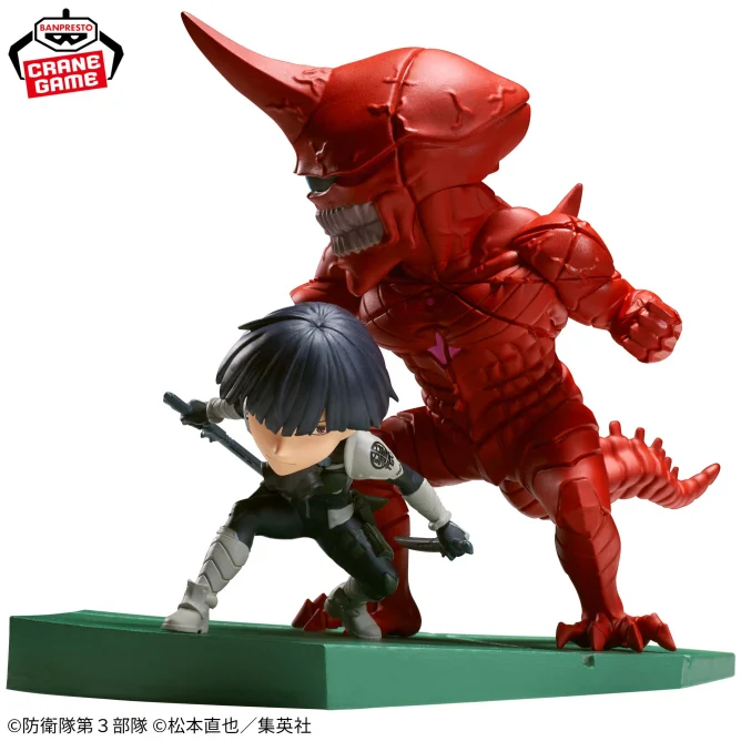 Hoshina Soshiro VS Kaiju no. 10 Kaiju No. 8 WCF Log Stories Bandai Banpresto
