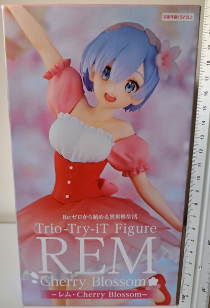 Re : Zero Rem Trio Try iT Cherry Blossom FuRyu Anime Figure Sealed Original
