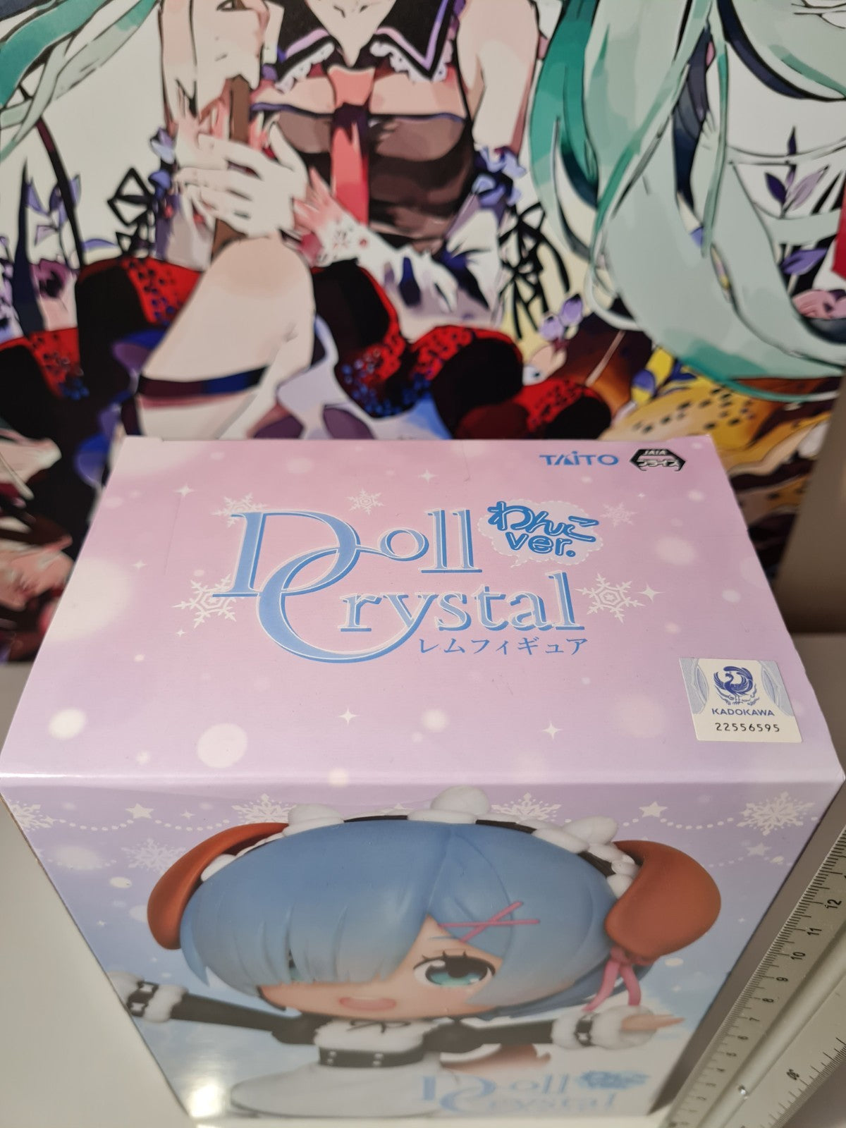 Rem Doll Crystal Taito Re : Zero Anime Figure Sealed Original