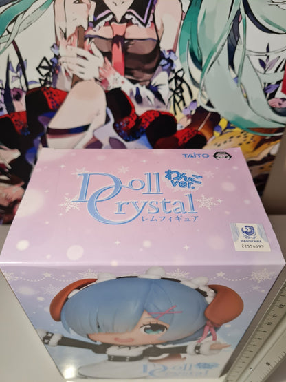 Rem Doll Crystal Taito Re : Zero Anime Figure Sealed Original