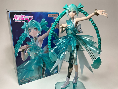 Hatsune Miku Evolve Clearluxe Emerald Gem Ver Banpresto Vocaloid Figure Sealed