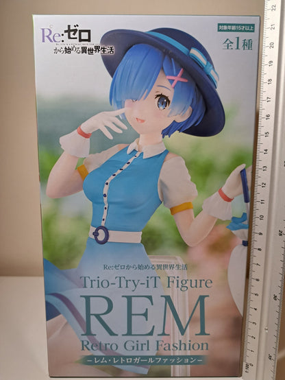 Rem Trio Try iT Retro Girl Fashion Re : Zero FuRyu Anime Figure Original Sealed