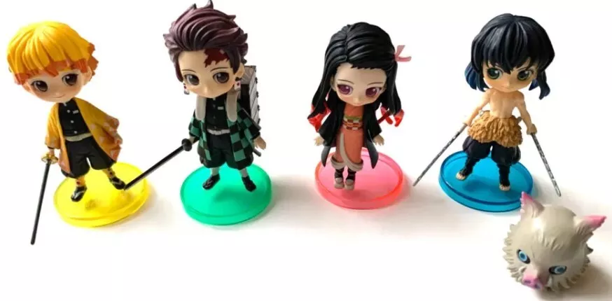 Banpresto Demon Slayer Q Posket Petit 4 Figures Tanjiro Zenitsu Nezuko Inosuke
