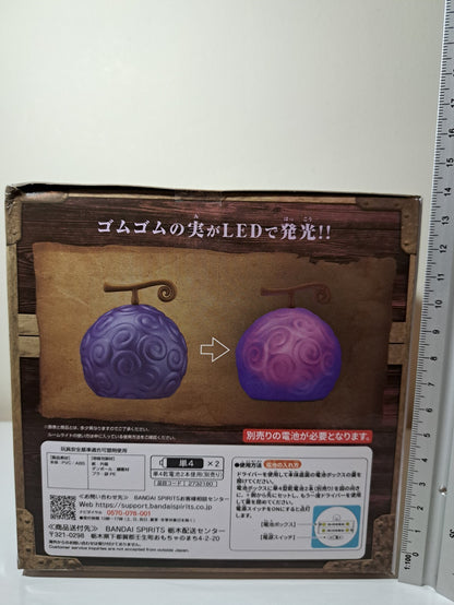 One Piece Devil Fruit Gomu Gomu Fruit LED Light Banpresto Anime Figure 25th TV