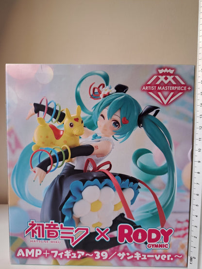 Hatsune Miku x Rody Gymnic Thank you Ver AMP Masterpiece Taito Vocaloid Figure