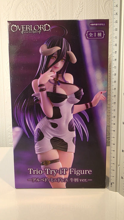 Albedo Trio Try iT Mini Dress Cow Pattern Ver Overlord FuRyu Anime Figure Sealed