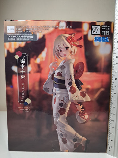 Chisato Nishikigi Luminasta Yukata Lycoris Recoil SEGA Anime Figure Sealed