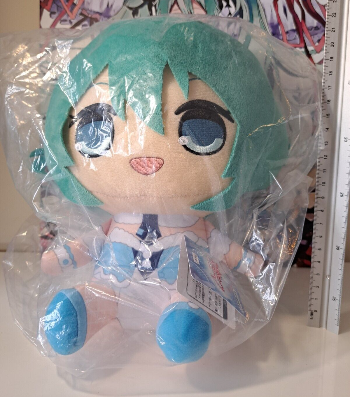 Hatsune Miku Plush Doll Kyurumaru White Rabbit Ver FuRyu with Tag New PRZ13916