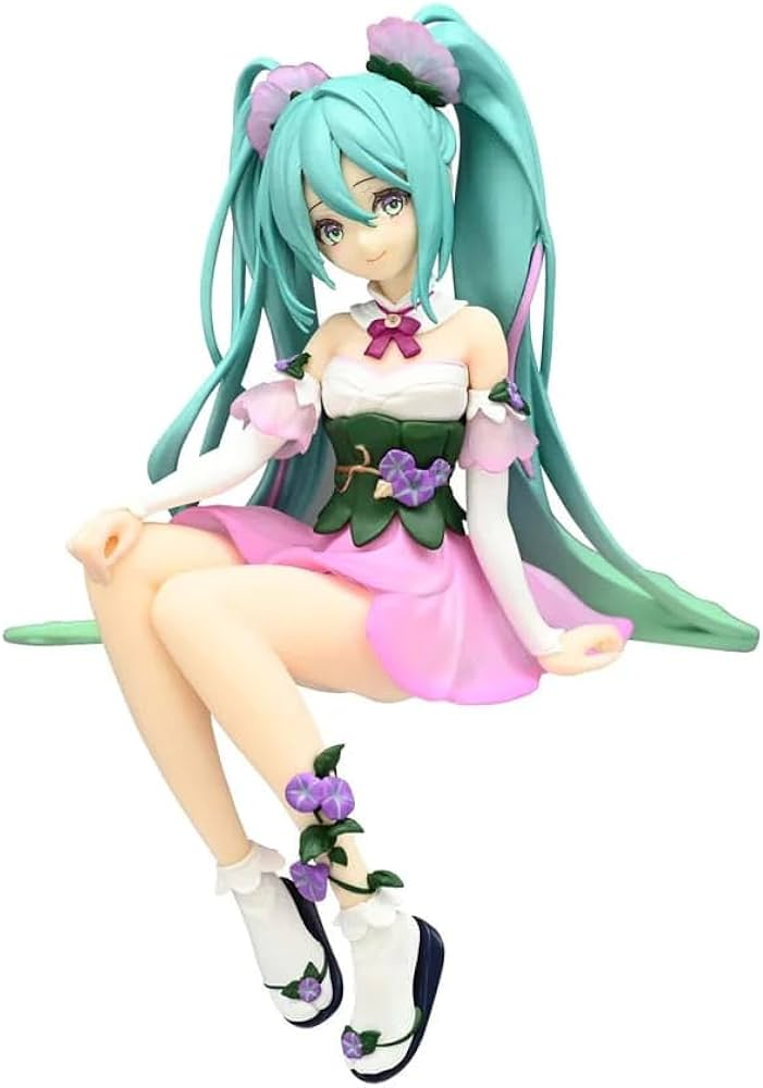 Hatsune Miku Flower Fairy Morning Glory Pink Ver FuRyu Noodle Stopper Figure