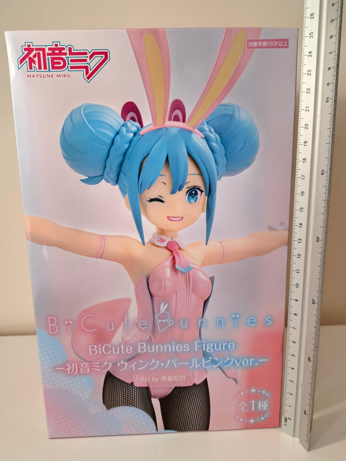 Hatsune Miku BiCute Bunnies Wink Pearl Pink Ver  FuRyu Vocaloid Figure Sealed