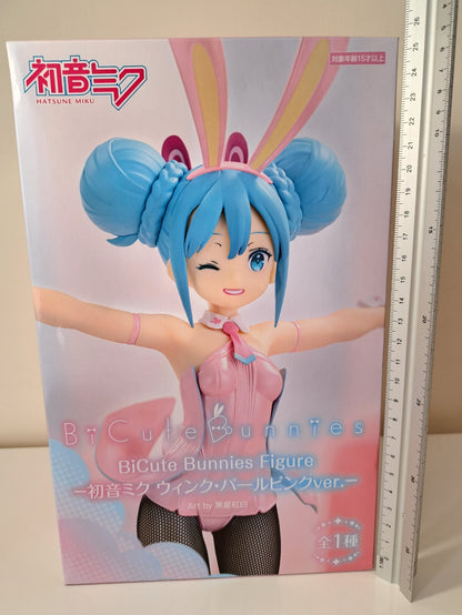 Hatsune Miku BiCute Bunnies Wink Pearl Pink Ver  FuRyu Vocaloid Figure Sealed