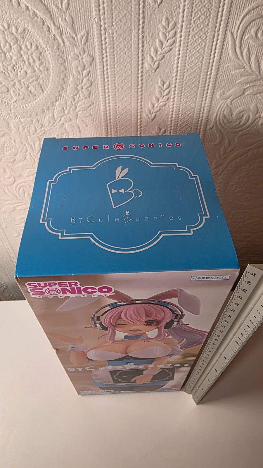 Super Sonico BiCute Bunnies Waitres Light Blue Ver FuRyu Anime Figure Sealed