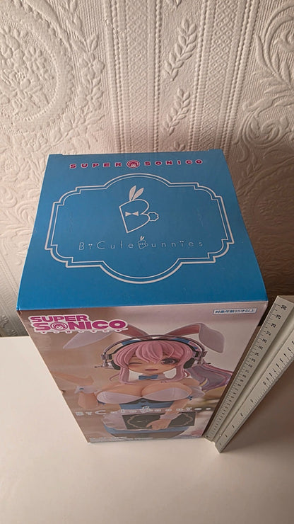 Super Sonico BiCute Bunnies Waitres Light Blue Ver FuRyu Anime Figure Sealed