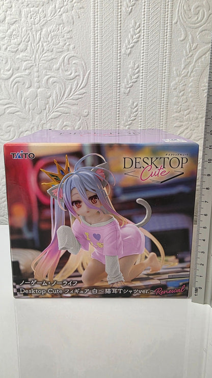 Shiro Desktop Cute Cat Ear Renewal No Game No Life Taito Anime Figure Sealed