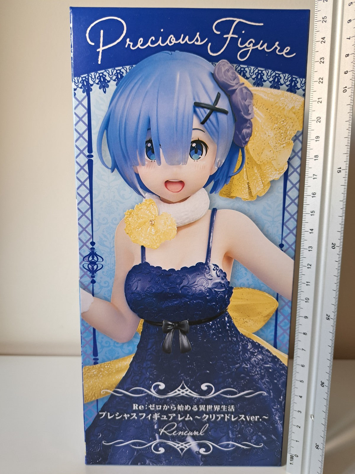 Rem Clear Dress Renewal Ver Taito Precious Re : Zero Anime Figure Sealed