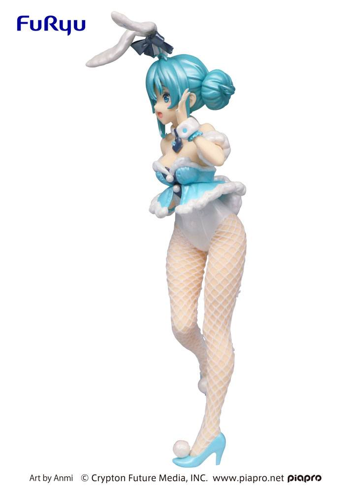 Hatsune Miku BiCute Bunnies White Rabbit Pearl Ver FuRyu Figure Art by Anmi