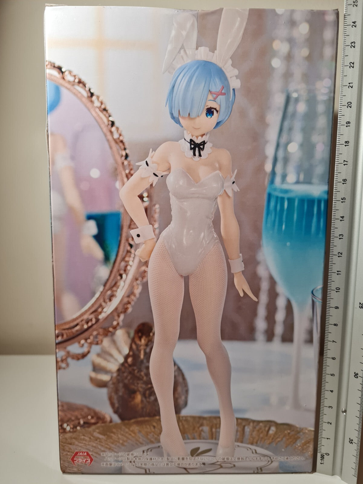 Rem BiCute Bunnies White Pearl Ver Re : Zero FuRyu Anime Figure Original Sealed