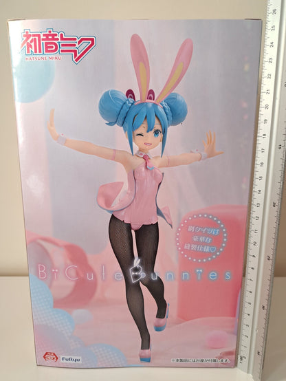 Hatsune Miku BiCute Bunnies Wink Pearl Pink Ver  FuRyu Vocaloid Figure Sealed