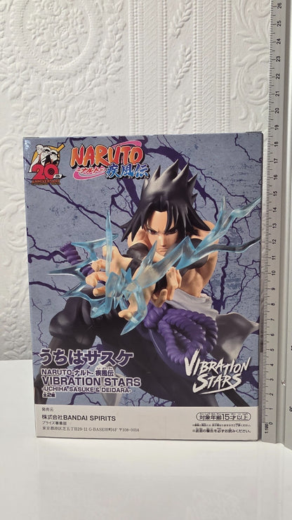 Sasuke Uchiha Vibration Stars & Deidara Naruto Banpresto Anime Figure