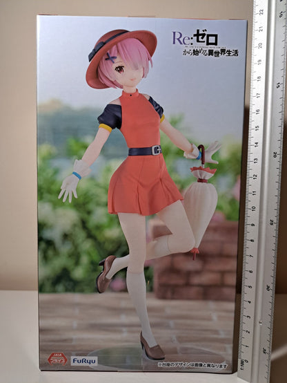 Re : Zero Ram FuRyu Trio Try iT Retro Girl Fashion Anime Figure Original