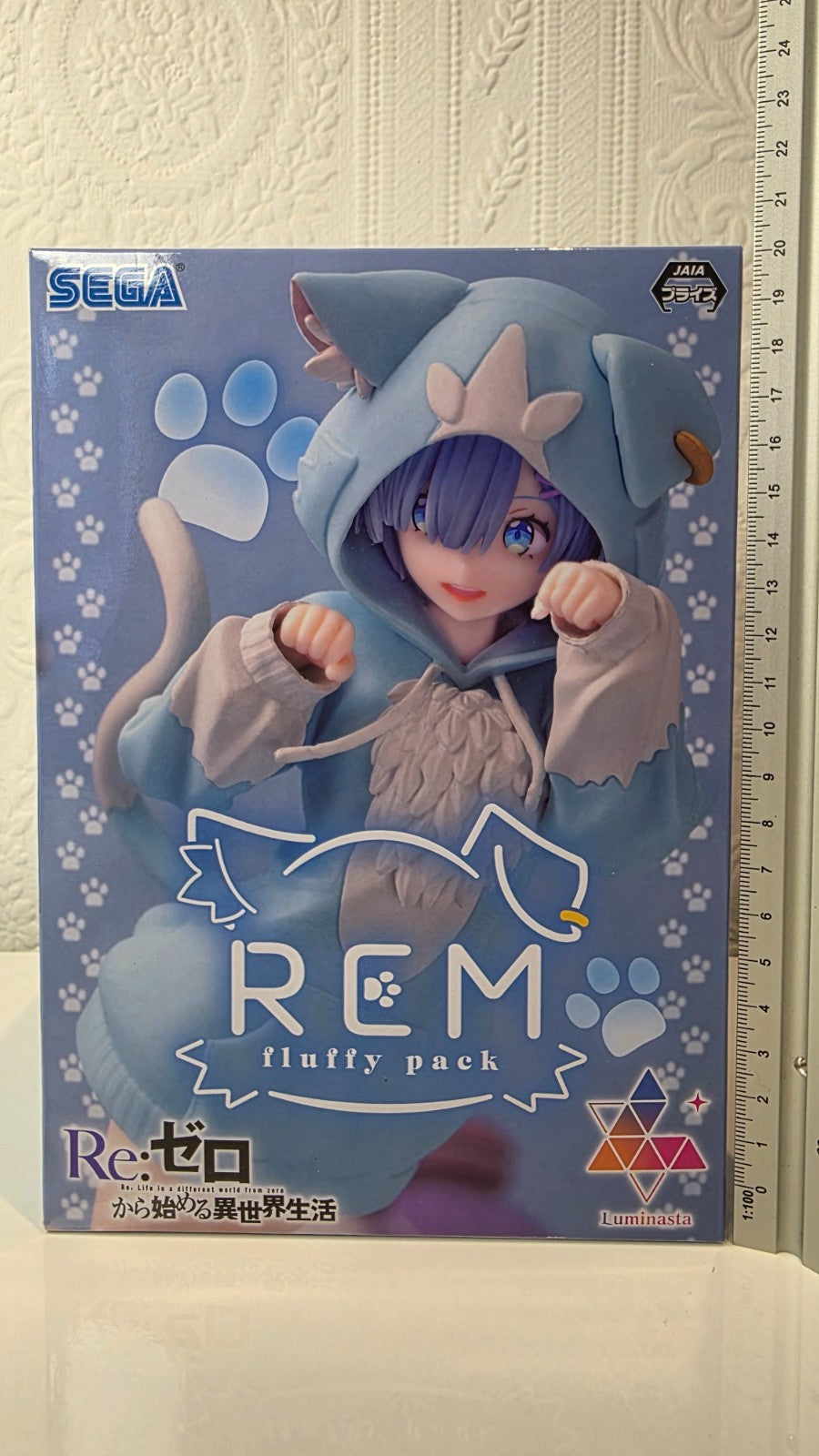 Rem Fluffy Pack Luminasta SEGA Re : Zero Anime Figure Sealed Original
