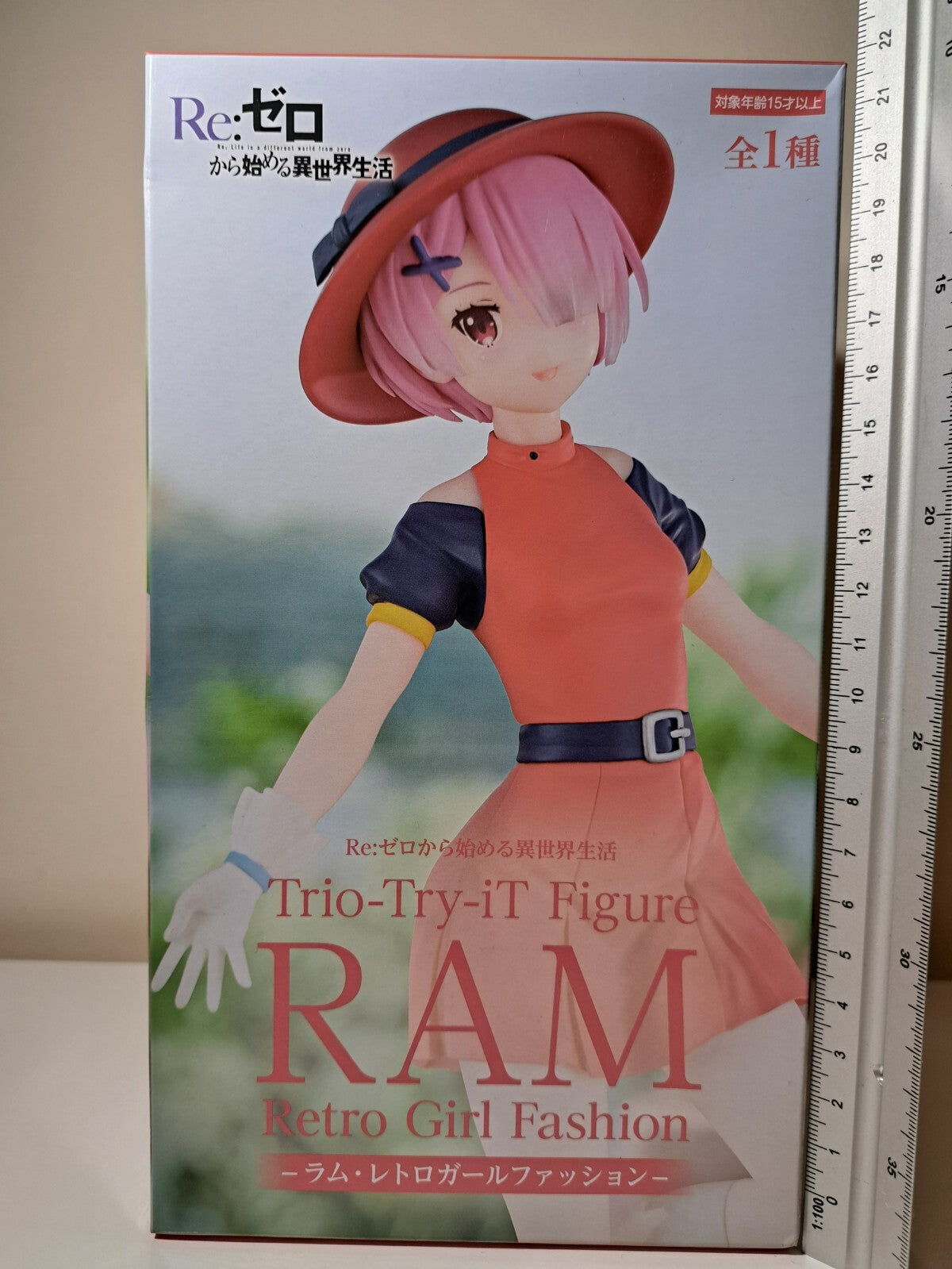 Re : Zero Ram FuRyu Trio Try iT Retro Girl Fashion Anime Figure Original
