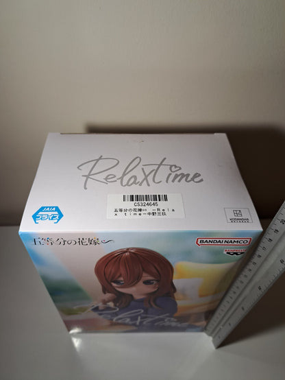Miku Nakano Relax Time Nakano Ver Quintessential Quintuplets Banpresto Figure
