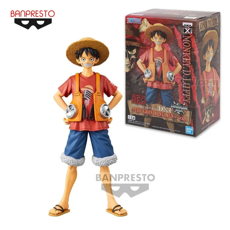 Monkey D Luffy The Grandline Men Vol 1 One Piece Banpresto DXF Film Red Figure