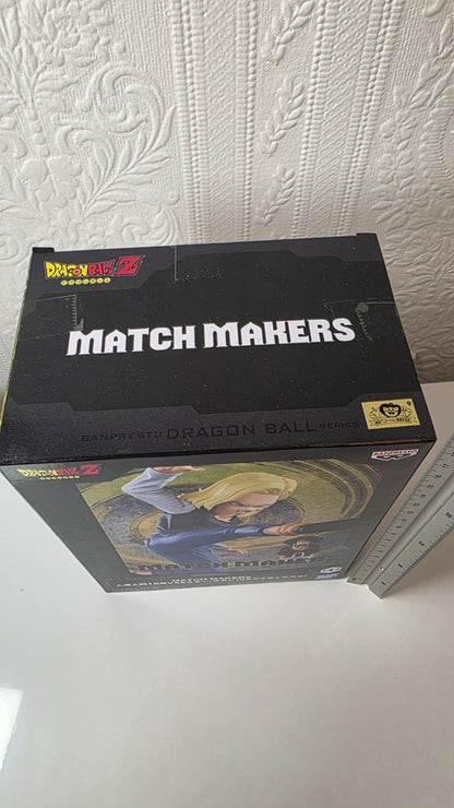 Android 18 Match Makers Dragon Ball Z Banpresto Anime Figure Sealed vs Mr Satan