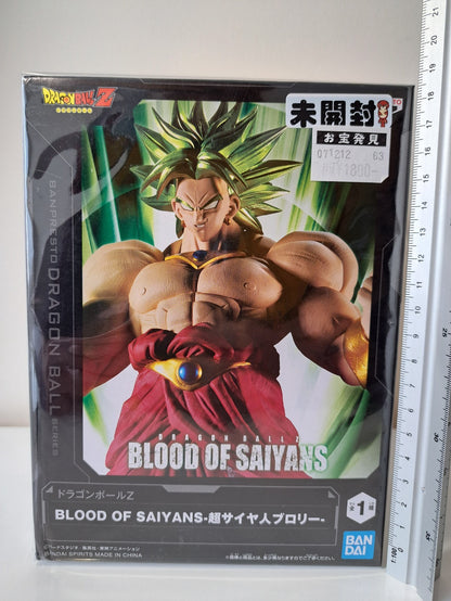 Super Saiyan Broly Blood Of Saiyans Dragon Ball Z Banpresto Anime Figure