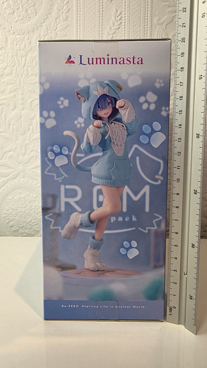 Rem Fluffy Pack Luminasta SEGA Re : Zero Anime Figure Sealed Original