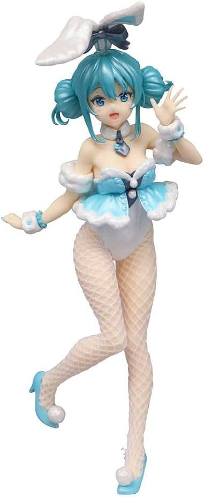 Hatsune Miku BiCute Bunnies White Rabbit Pearl Ver FuRyu Figure Art by Anmi