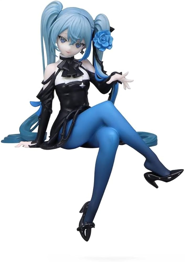 FuRyu Hatsune Miku Flower Fairy Blue Rose Noodle Stopper Figure
