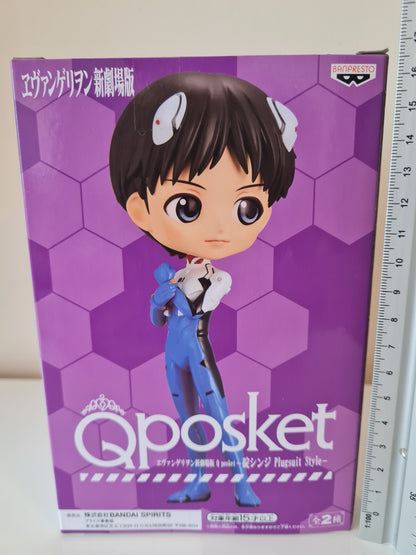 Shinji Ikari Q Posket Plugsuit Style Ver A Banpresto Evangelion Anime Figure