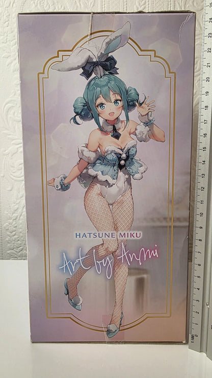 Hatsune Miku BiCute Bunnies White Rabbit Pearl Ver FuRyu Figure Art by Anmi