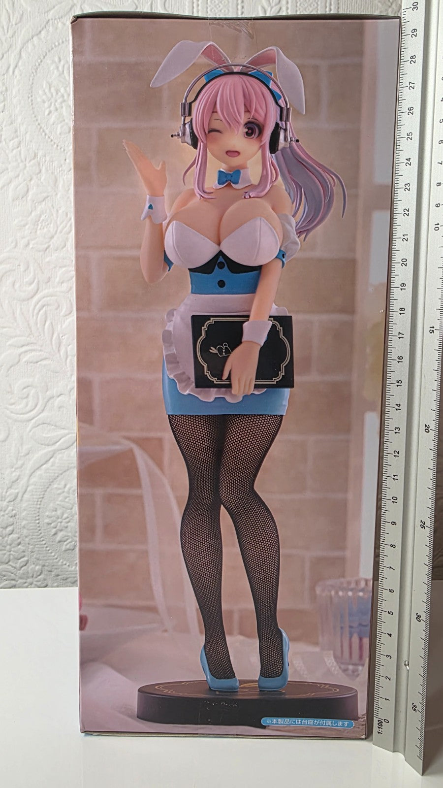 Super Sonico BiCute Bunnies Waitres Light Blue Ver FuRyu Anime Figure Sealed