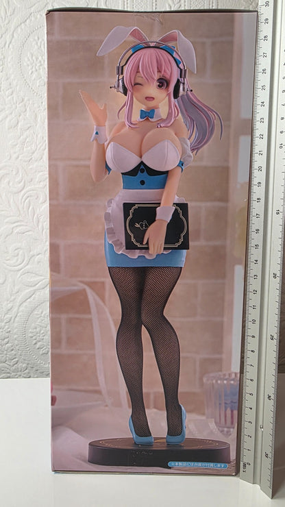 Super Sonico BiCute Bunnies Waitres Light Blue Ver FuRyu Anime Figure Sealed