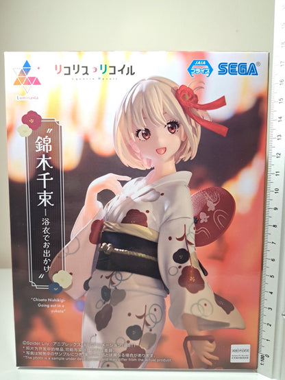 Chisato Nishikigi Luminasta Yukata Lycoris Recoil SEGA Anime Figure Sealed