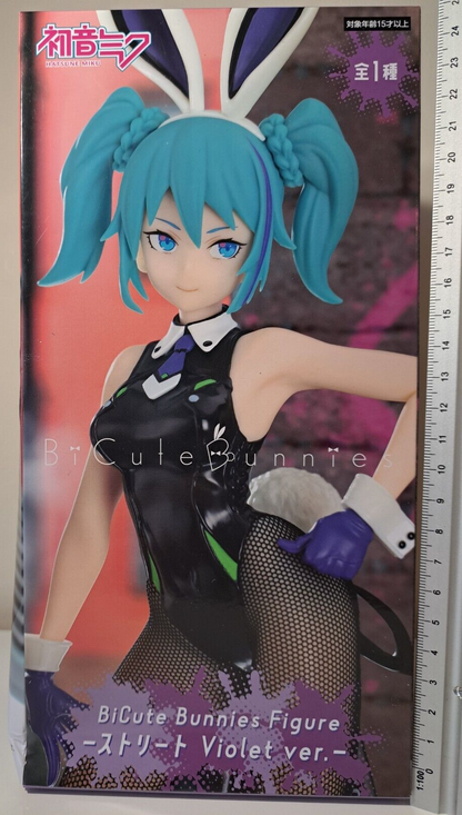 Hatsune Miku BiCute Bunnies Street Violet Ver FuRyu Vocaloid Figure Sealed