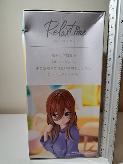 Miku Nakano Relax Time Nakano Ver Quintessential Quintuplets Banpresto Figure