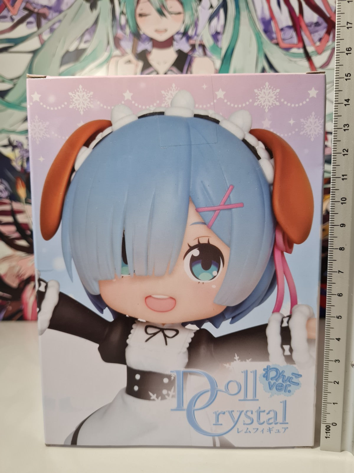 Rem Doll Crystal Taito Re : Zero Anime Figure Sealed Original