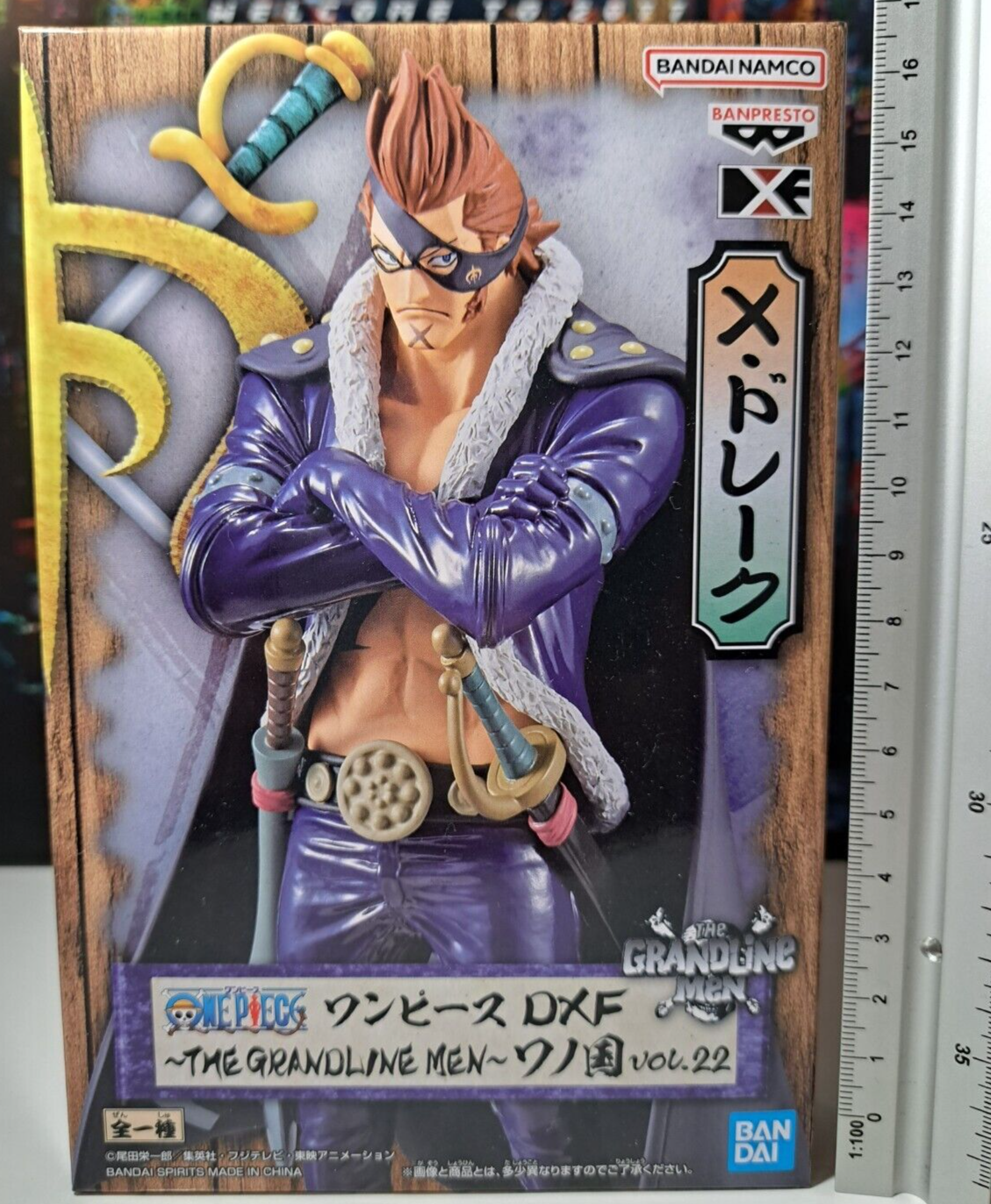 X Drake The Grandline Men Vol 22 One Piece Banpresto DXF Wano Kuni Figure