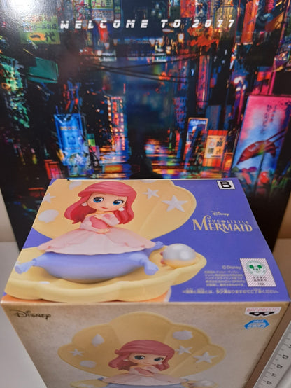 Banpresto Ariel Q Posket Stories Disney Little Mermaid Pink Dress Style