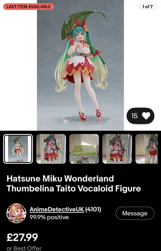 16 Item Bulk Sale Hatsune Miku and One Piece Various Figures