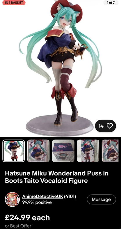 16 Item Bulk Sale Hatsune Miku and One Piece Various Figures