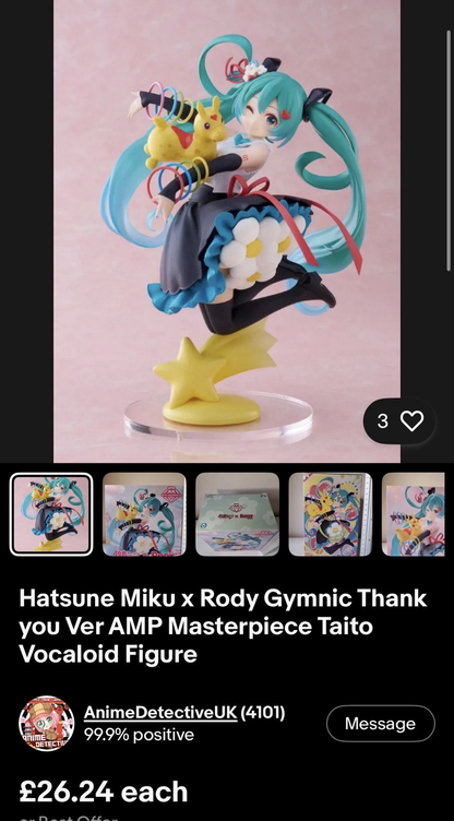 16 Item Bulk Sale Hatsune Miku and One Piece Various Figures