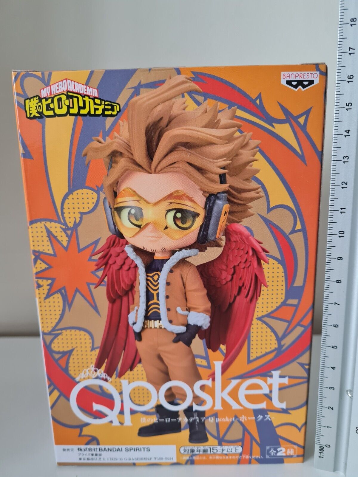 My Hero Academia Hawks Q Posket Type A Banpresto Anime Figure Sealed